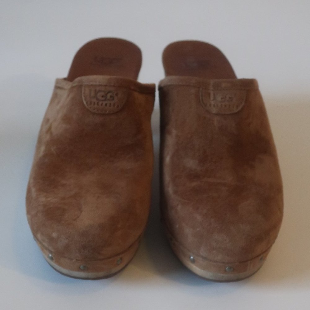 UGG Brown Suede Clog Mules size 7